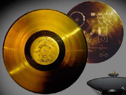 The Golden Record Gathering information is only part of the Voyagers mission. They are also carrying information out of the solar system. It s a message to non-earth life forms, or aliens.