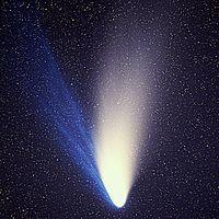 Each time this comet's orbit approaches the Sun, its 9-mile nucleus sheds about 6 meters of ice and rock into space.