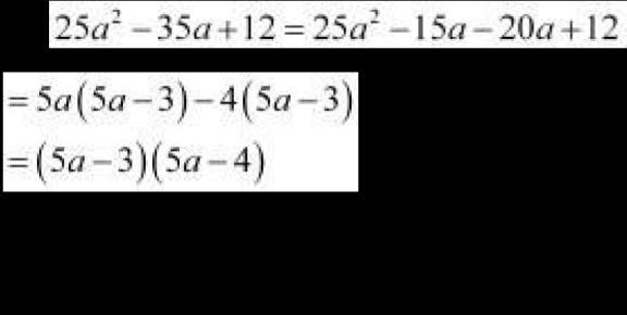 expression given for the area of the rectangle has to be factorised.