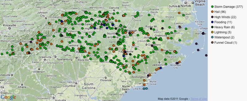 Local Storms Reports for June 2011 Preliminary