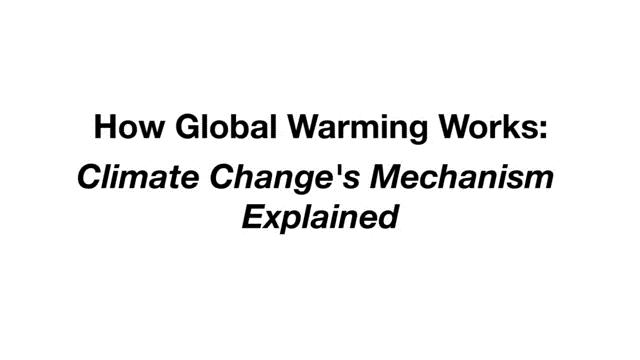 How global warming works (about 1 minute U.