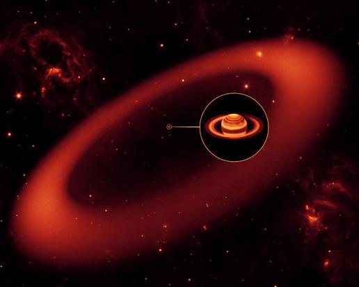 Saturn: Latest ring discovery by Spitzer