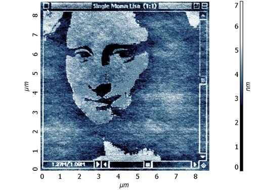 See and Create Nanolithography creates tiny patterns atom by atom Mona Lisa, 8