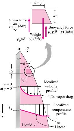 Heat Transfer Correlations for Film Condensation Vertical wall Assumptions: 1.