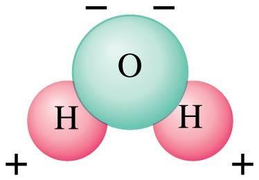 16-2 Electric Charge in the Atom Polar molecule: