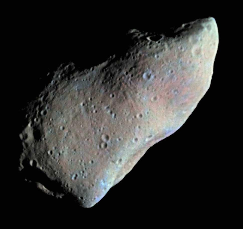 Gaspra is 18 km long 23 Mars satellite Phobos 24 Phobos is cratered,