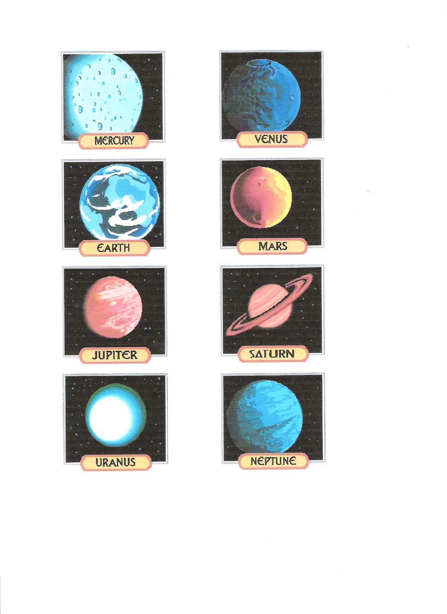 These are the pictures to use for the fronts of the mini planet lap