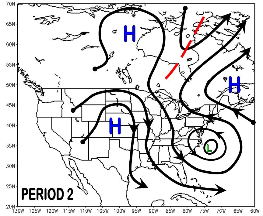 20 Figure 21: Continued progression of the merger of Sandy with the upper level trough.