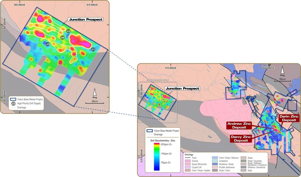 THE YUKON BASE METAL PROJECT The Yukon Base Metal Project in Canada provides Overland considerable exposure to a rising zinc price and mid-term production potential.