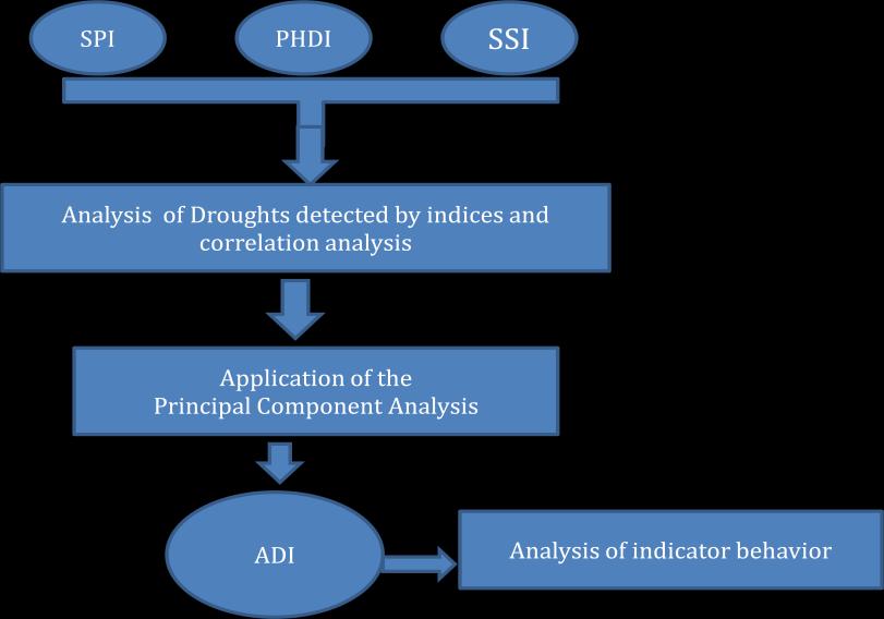 METHODOLOGIES OF DROUGHT ANALYSIS AT DIFFERENT SPATIAL SCALES The methodology here described is graphically illustrated in following flow chart: Figure 3.