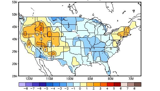 U.S. Temperature and Precipitation Departures During
