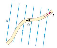 Magnetic Force A wire segment of arbitrary shape carrying a current I