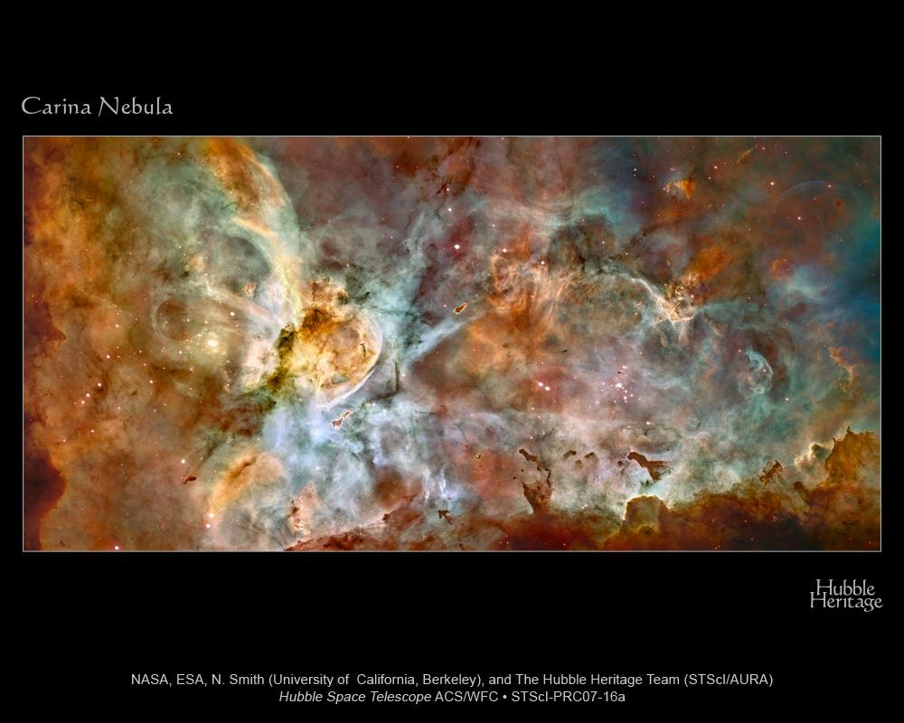 Hubble's view of the nebula shows star birth in a new level of detail.