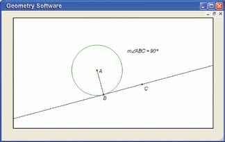 The sketch below shows that tangent is perpendicular to radius at the point of tangency,. 55 You can use the Tangent Theorem to find angle measures. In the diagram, is tangent to circle and m = 55.