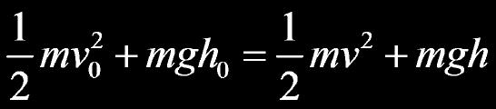 Energy Problem Solving Let's put in the equations now: h 0 =4.0m v o = 0 m = 5.