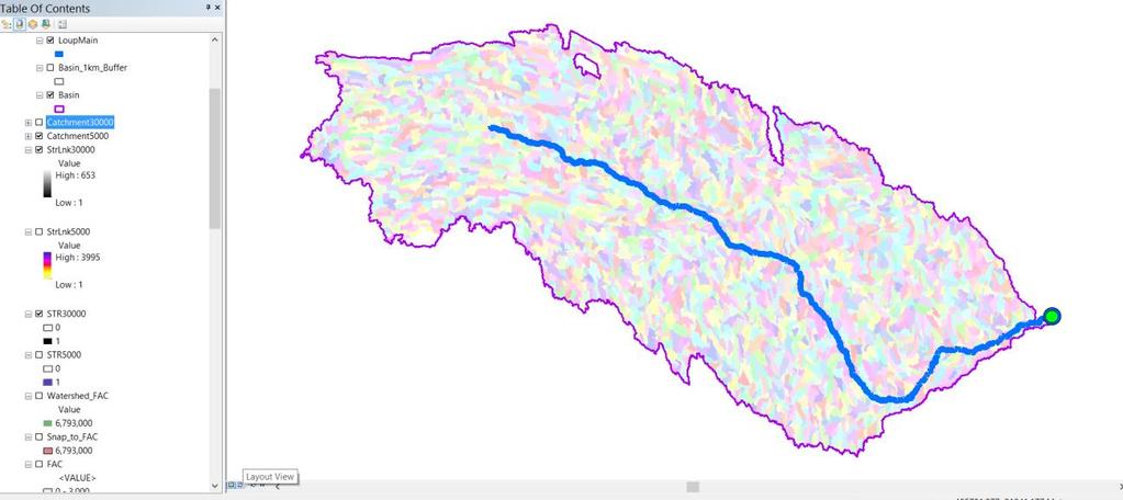 This allows a relational association between lines in the StrLnk grid and Area's in the Catchments grid.