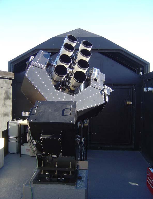La Palma & South Africa 2x 8 lenses (Canon 200mm f/1.8) e2v detectors (2kx2k) 7.8x7.8 degrees per CCD 13.