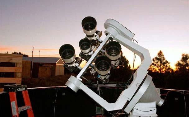 Qatar New Mexico Four 400mm Canon f/2.8 One 200mm Canon f/2.0 FLI detectors (4kx4k) 5.2x5.2 degrees per CCD 4.