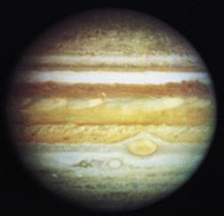 Jupiter s Atmosphere Characterized by two main features: Colored bands (Zones and belts) and the Great Red Spot Atmospheric content: Molecular hydrogen (H₂) 86% Helium (He₂) 14% Small amounts of