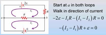 Loop ule n (b) (current reversed), the resistor is traversed in the direction opposite of