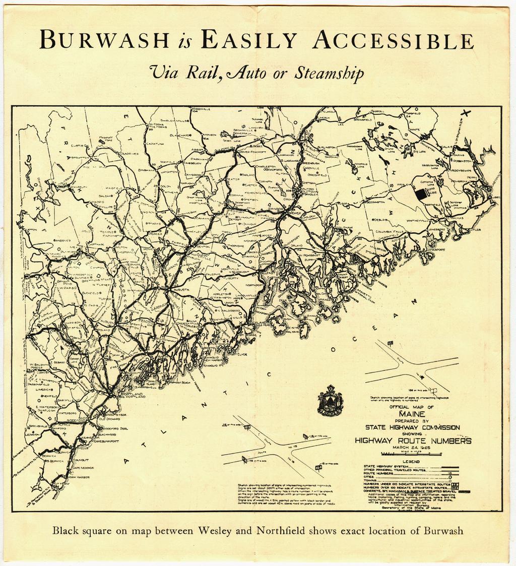 Burwash is Easily Accessible Via Rail, Auto or Steamship [MAP] Black