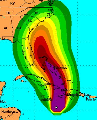 Tropical Storm and Hurricane Probabilities The probability for Tropical Storm