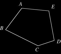 Quiz #4. Tuesday, 7 February, 2012. [10 minutes] 1. Suppose ABCDE is a (convex) pentagon, as in the diagram below. Show that the sum of the interior angles of ABCDE is equal to six right angles.