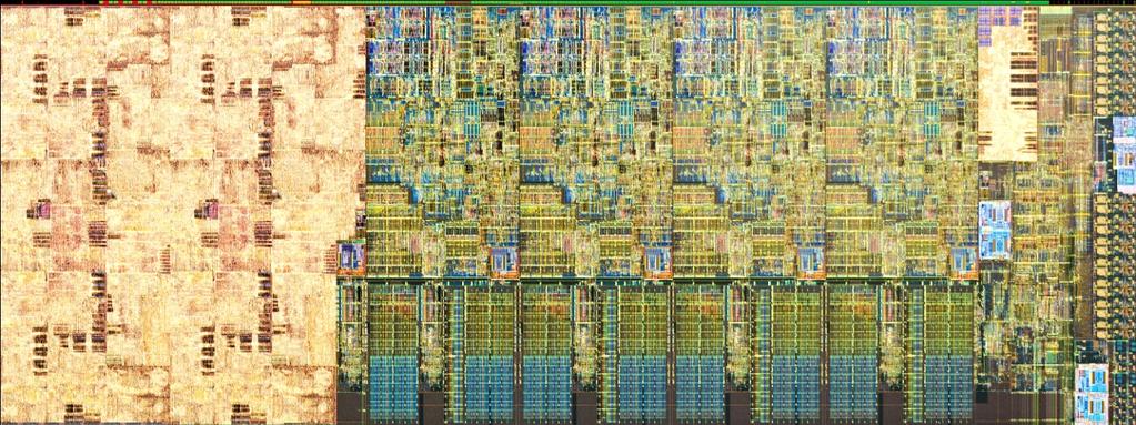 and this Chip photo of Intel s 22nm multicore processor