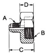 Adaptors Refrigerant Drum Adapters Part Number Flare A (in) NPSM B (in) C (in) D (in)