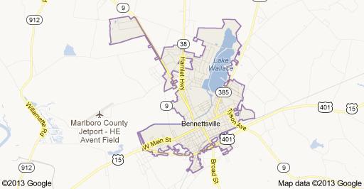 Absolute Location Bennettsville is located at 34 37 17