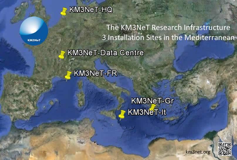 KM3NeT KM3NeT is a distributed research infrastructure with 3 main science topics: - The origin of cosmic