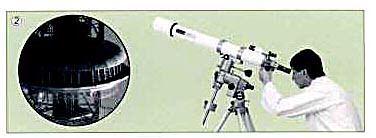 The size of the image that you now observe through the telescope will be bigger, but the area (called the Field of View) is smaller (narrower). Using the Finderscope.