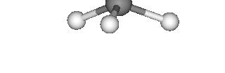 Bonding of C to H in methane, CH 4 109.