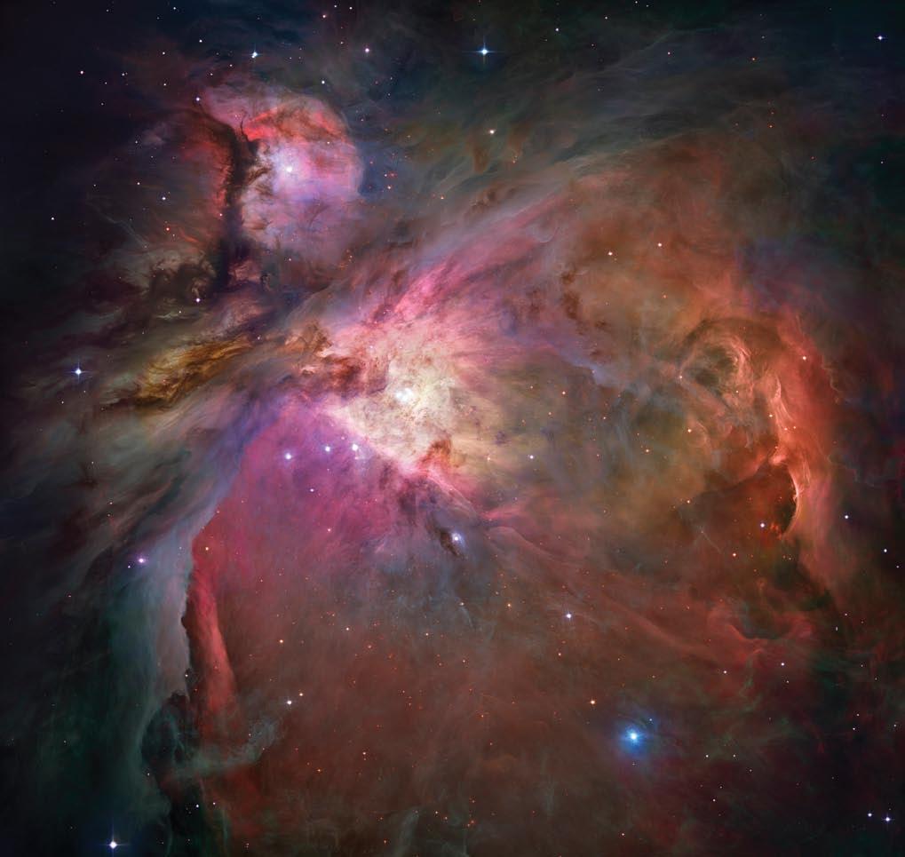 Young Stars Transparency #1 Figure Y1. A picture of the Orion Nebula taken with the Hubble Space Telescope.