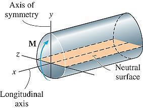 longitudinal fibers of the material