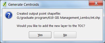 6. Yes on pop-up GUI to add shapefile to layers 7.