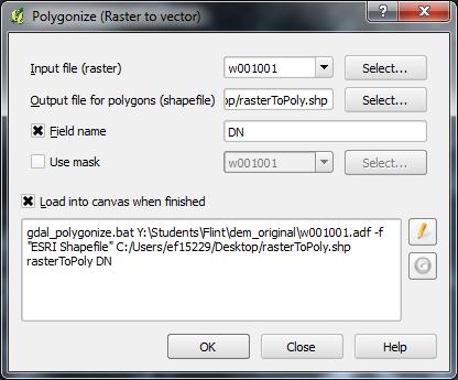 Convert Raster to Vector 1) Select Raster from dropdown toolbar 2)