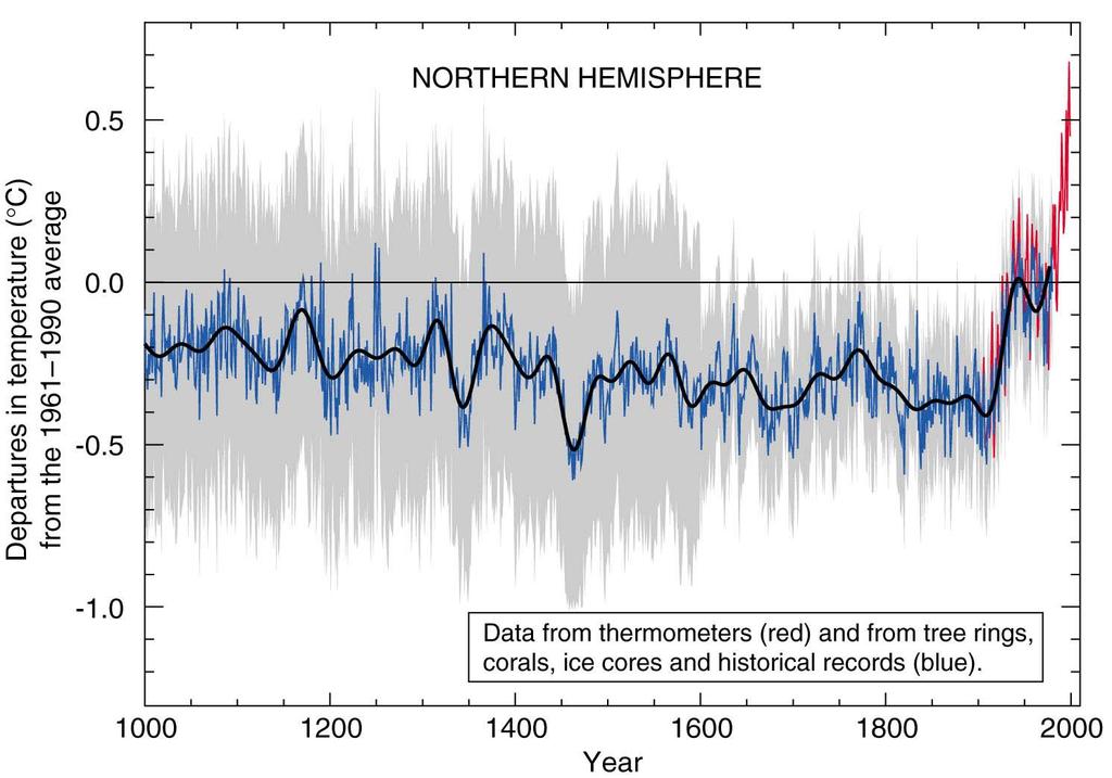 Reconstructed Surface Temperatures Climate Change 2001: The Scientific