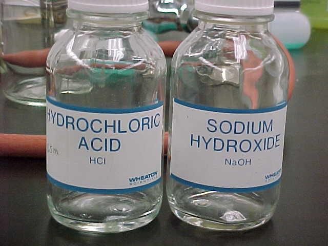 Reaction of Acids with Metal Hydroxides Acids will react with metal hydroxides. Soluble metal hydroxides are alkalis, e.g. sodium hydroxide.
