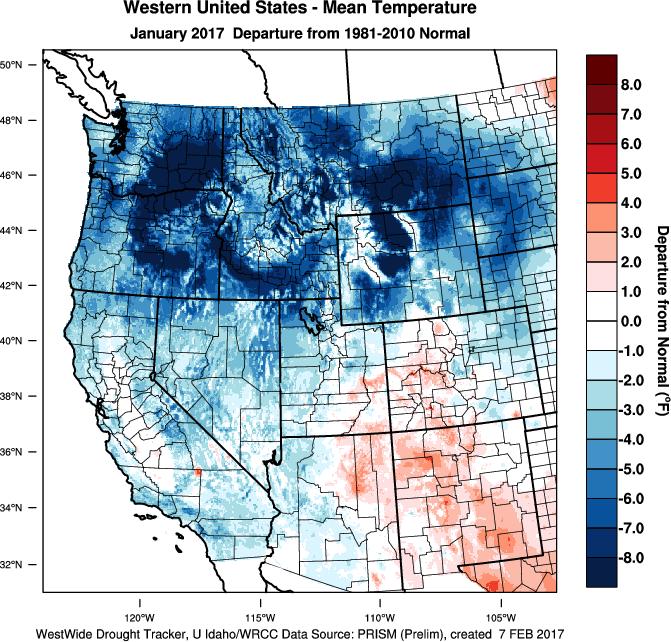 Weather and Climate Summary and Forecast Winter 2016-17 Gregory V. Jones Southern Oregon University February 7, 2017 What a difference from last year at this time.