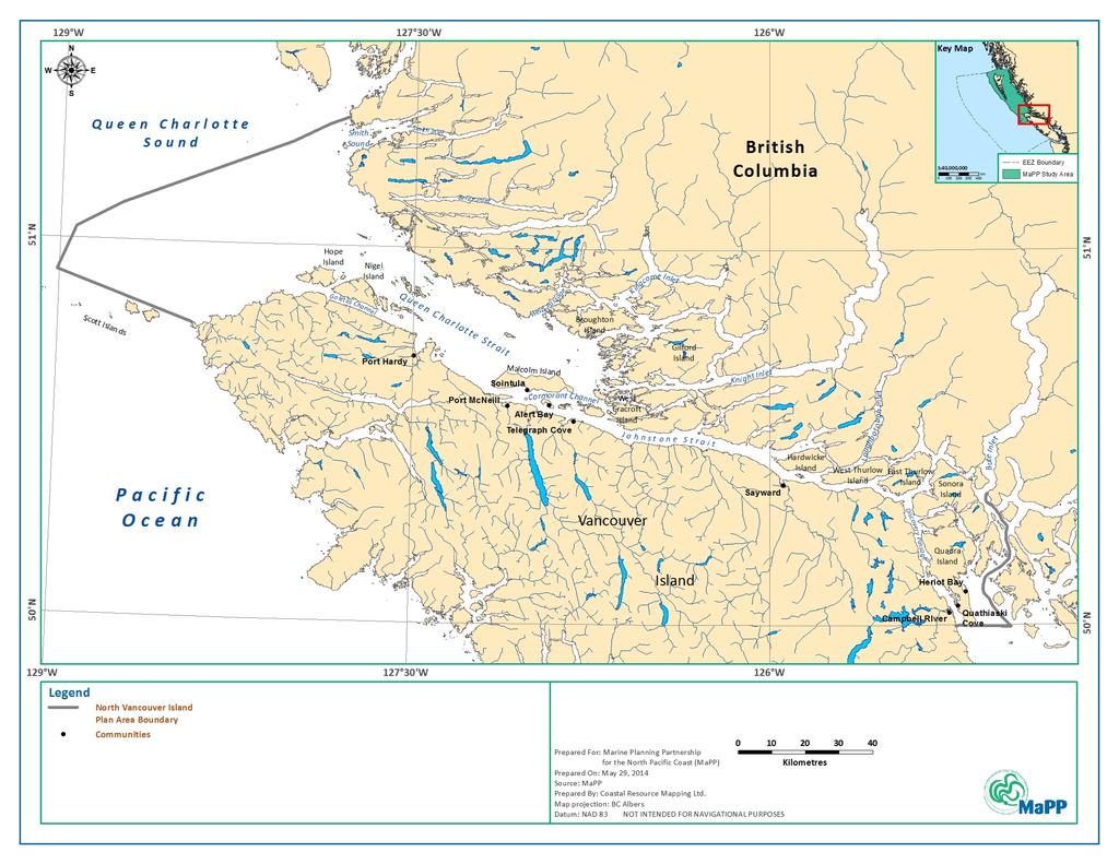 The Plan does not propose specific management objectives for private, or Crown lands above the natural high tide boundary, but does consider the impacts of land uses, plans, zones, tenures and legal