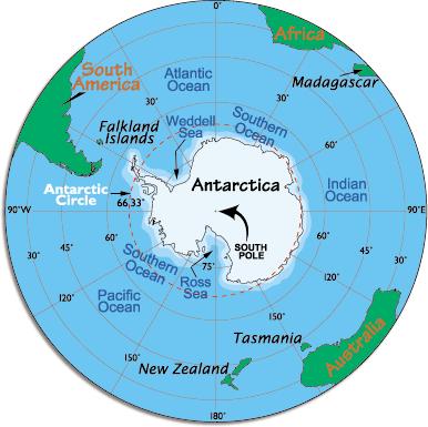 7. Antarctica a. World s southernmost continent b. Covers the South Pole c.