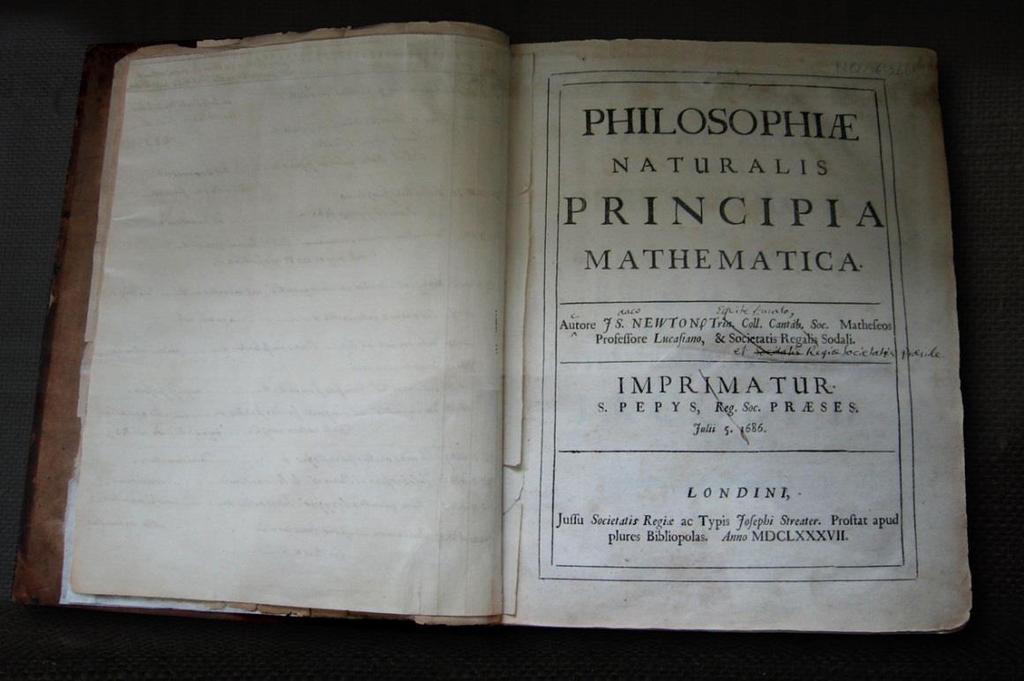 besides Newton published that system in Mathematical Principles of Natural Philosophy in 1686 Among other things,