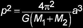 Newton s Version of Kepler s Third Law p 2 = a 3 Kepler s version Newton s version As in Kepler s version, p is the period and a is the average orbital distance But Newton s version is more general