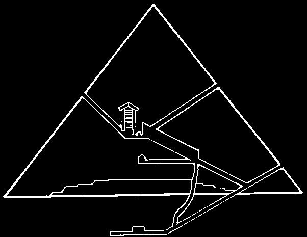 The inner coffin of Queen Shepenmehyt Drawing of the tunnels and passageways in a pyramid Many hidden tunnels and rooms were built inside a pyramid.