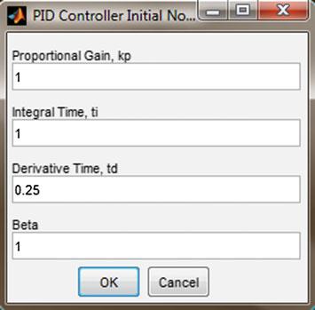 Appendix A: MoReRT Controllers Design Demo Software 187 Fig. A.17 New design parameters for PID 2 Fig. A.18 PID controller normalized initial parameters kp = 2.