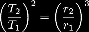 Kepler s Laws - continued 3) The square of the orbital period is proportional to the cube of the