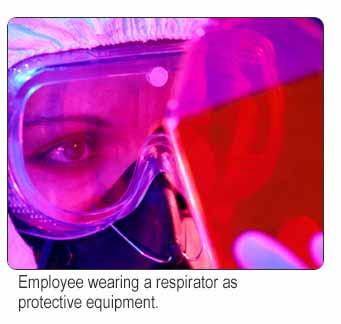 5007 Types of PPE: Respiratory Equipment Respirators cover the mouth and nose. They prevent inhalation of hazardous substances.
