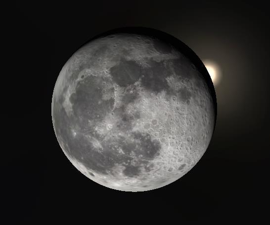 The Moon will be 95% illuminated and only 8º above the E-SE horizon as the occultation begins.