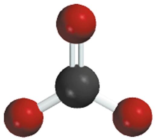 What are the resonance structures of the carbonate (C 32 -) ion?